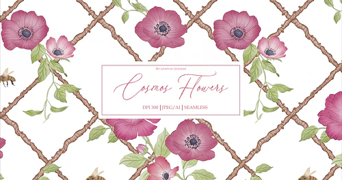 Cosmos Flowers Design