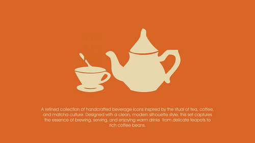 Tea, Coffee & Matcha Icons