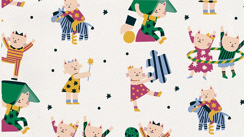 Playful Kitties Illustration