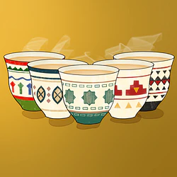 فناجين مناطق المملكة العربية السعودية