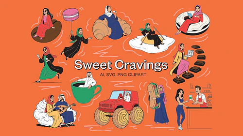Sweet Cravings GCC Food Clipart