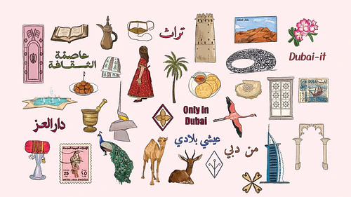 UAE National Day Canva Templates & Heritage Illustration Pack