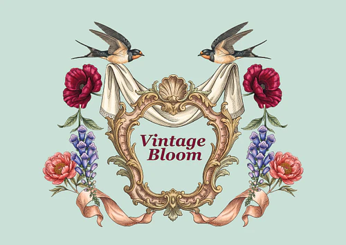 Vintage Bloom Clipart