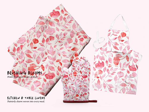 Blushing Blooms - Seamless Pattern