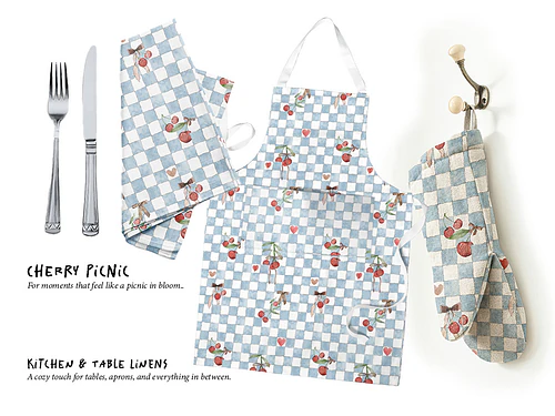 Cherry Picnic - Seamless Pattern