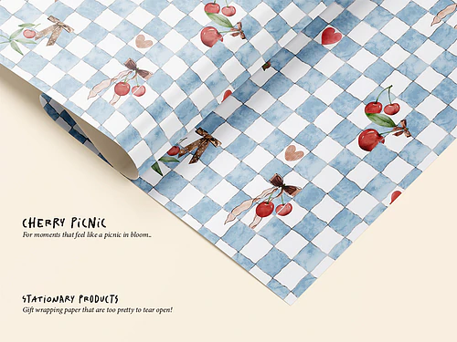 Cherry Picnic - Seamless Pattern