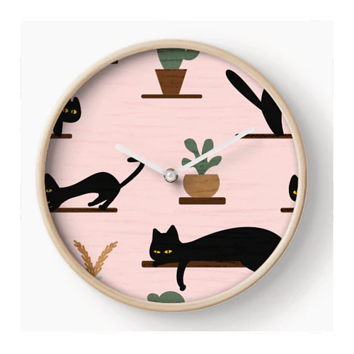 Playful Cats and Plants Pattern