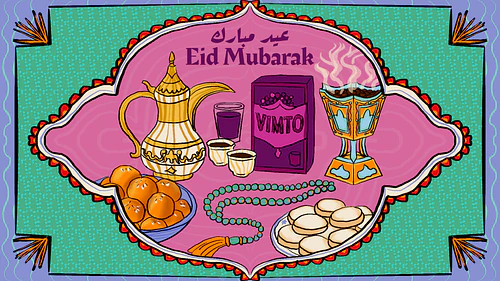 Eid Celebration Illustration