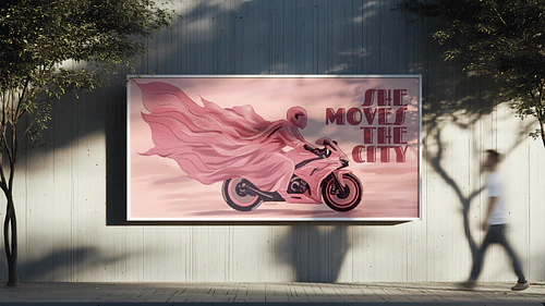She Moves the City - Illustration Set