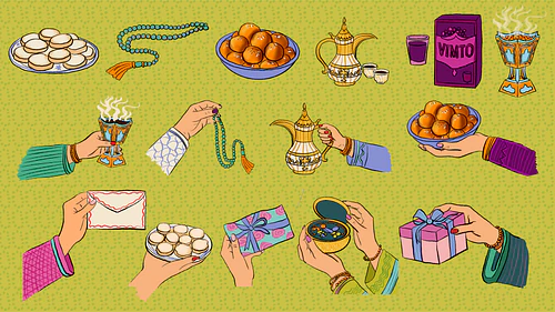 Eid Celebration Illustration