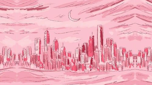 She Moves the City - Illustration Set