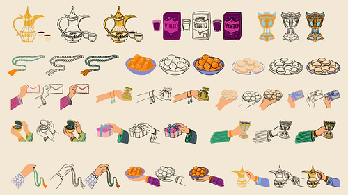 Eid Celebration Illustration