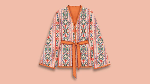 Pomegranate Garden Folk Botanical Pattern Collection