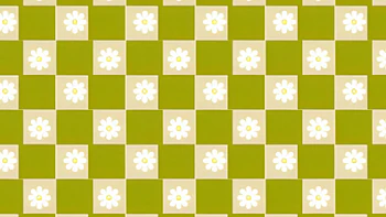 Floral Checkerboard Pattern