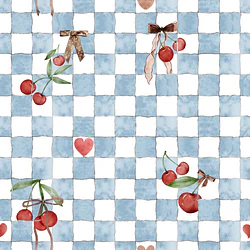 Cherry Picnic - Seamless Pattern