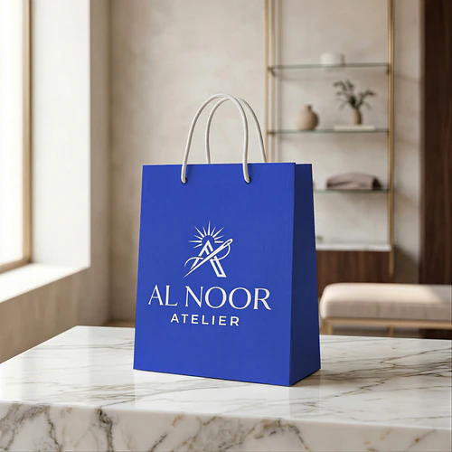 SHOPPING BAG MOCKUP - Luxury Shopping Bag Mockup – Minimal Fashion Branding PSD