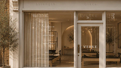 Pilates Storefront Mockup | Minimal Storefront Mockup