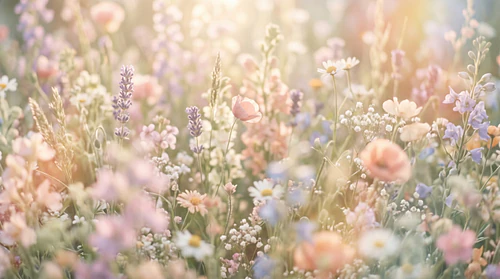 Dreamy Blurry Floral Backgrounds – Soft Airy Botanical Textures Pack – Delicate Floral Background