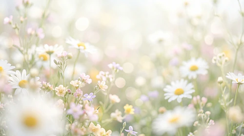 Dreamy Blurry Floral Backgrounds – Soft Airy Botanical Textures Pack – Delicate Floral Background