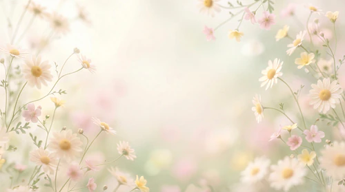 Dreamy Blurry Floral Backgrounds – Soft Airy Botanical Textures Pack – Delicate Floral Background