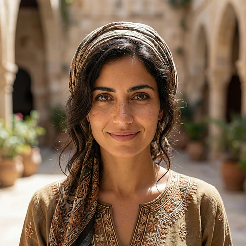 Woman in Traditional Attire