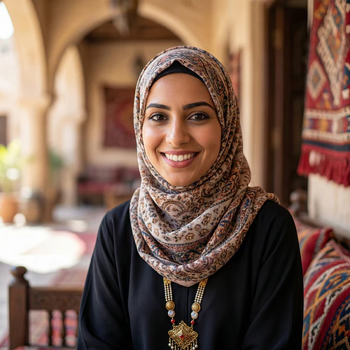 Smiling Woman in Traditional Attire