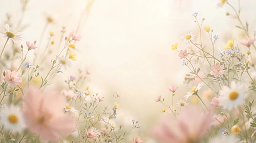 Dreamy Blurry Floral Backgrounds – Soft Airy Botanical Textures Pack – Delicate Floral Background