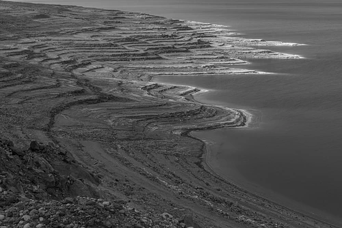 Coastline in Black and White