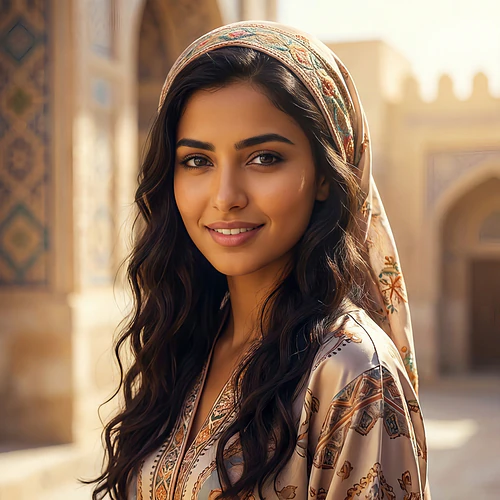 Woman in Traditional Attire